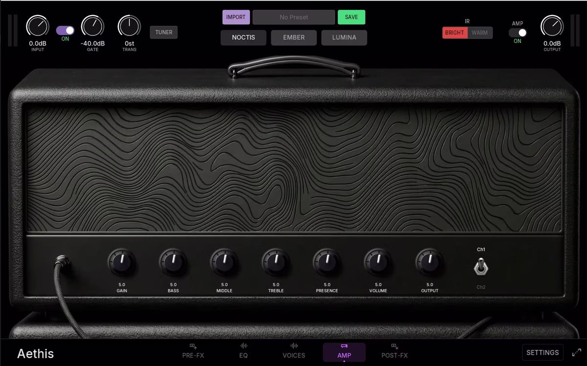 Free Amp Simulator Plugin 2026 — Aethis by Agastya
