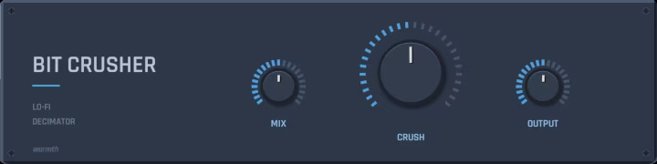 Free Bitcrusher Plugin 2026 — Bit Crusher by Warmth.dev