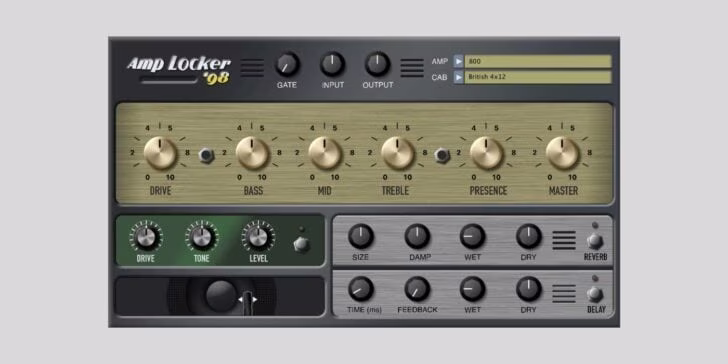 Free Guitar Amp Sim Plugin 2026: Amp Locker 98 by Audio Assault