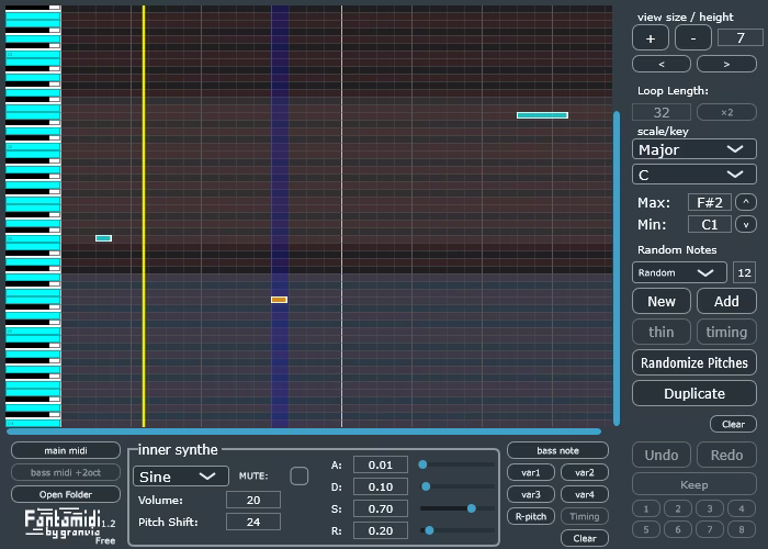 Free MIDI Generator 2026 - Fantamidi_free by granvia