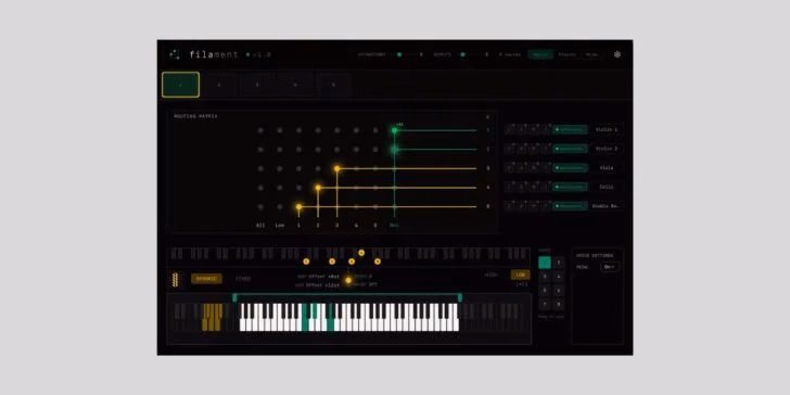 Forma Labs Audio Filament GUI screenshot