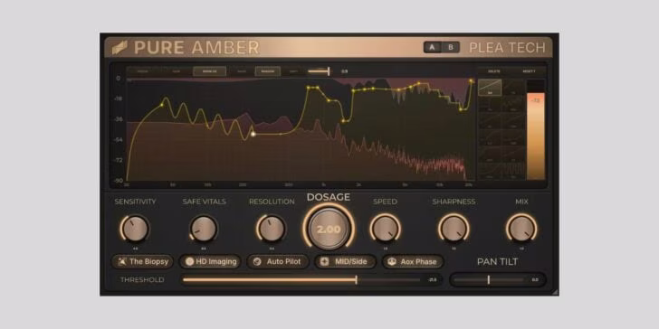 Free Spectral Shaping Plugin 2026: Pure Amber by Plea Tech