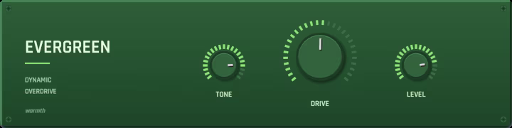 Free Tube Screamer Plugin 2026: Evergreen by Warmth.dev