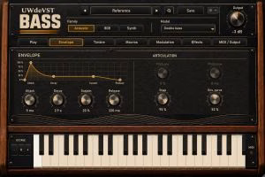 UWdeVST Bass envelope parameters