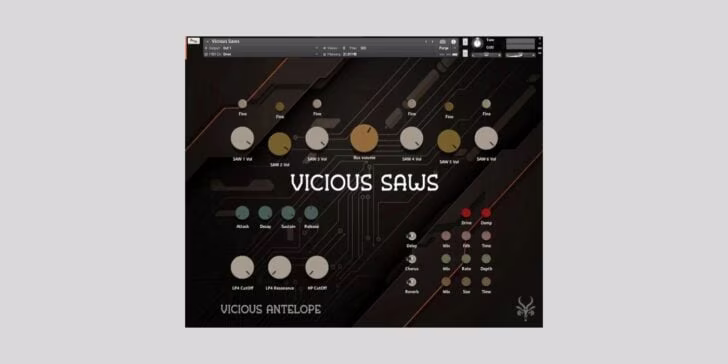Vicious Saws — free Kontakt synth 2026 (limited-time)