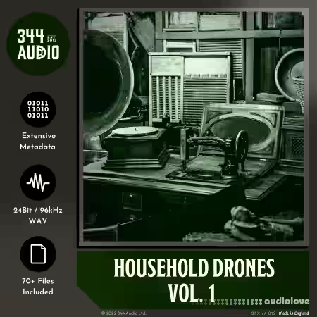 344 Audio Household Drones [WAV] - Sample Pack Artwork