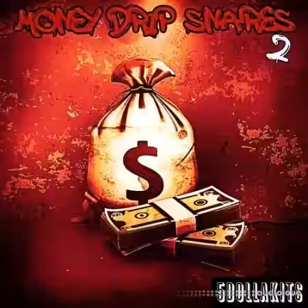 5DOLLAKITS Money Drip Snares 2 [WAV] - Sample Pack Artwork
