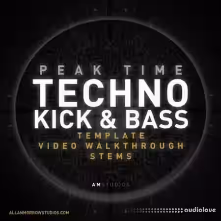 Allan Morrow AM Studios Peak Time Techno Kick and Bass Ableton Template [DAW Templates] - Sample Pack Artwork
