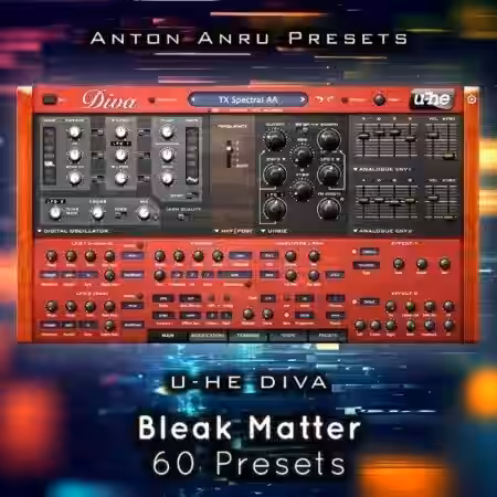 Anton Anru u-he Diva Bleak Matter [Synth Presets] - Sample Pack Artwork