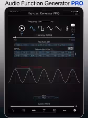Audio Function Generator PRO for iPhone iPad and iPod Touch v7.5.0 [iOS] - Sample Pack Artwork