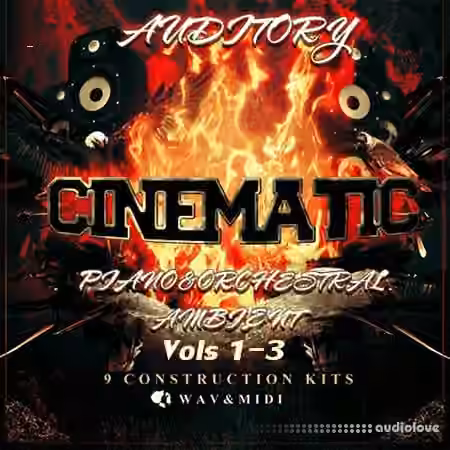 Auditory Cinematic Piano and Orchestral Ambient Vol.1-3 [WAV, MiDi] - Sample Pack Artwork