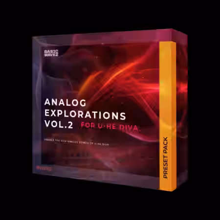 Basic Wavez Analog Explorations Vol.2 u-he Diva Presets [WAV, MiDi, Synth Presets] - Sample Pack Artwork