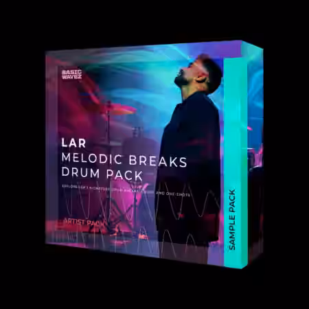 Basic Wavez LAR Melodic Breaks Drum Pack [WAV] - Sample Pack Artwork