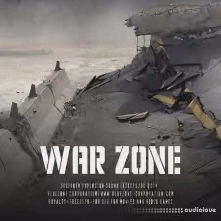 Bluezone Corporation War Zone Designed Explosion Sound Effects [WAV, AiFF] - Sample Pack Artwork