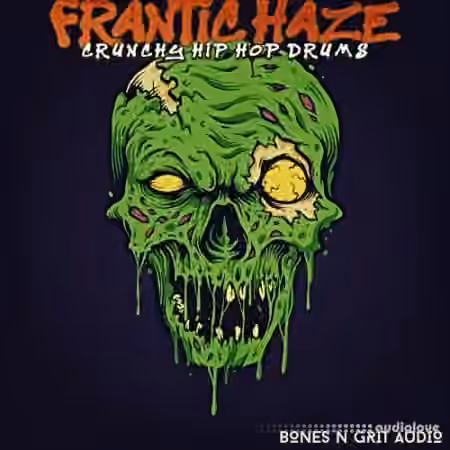 Bones N Grit Audio Frantic Haze: Crunchy Hip Hop Drums [WAV] - Sample Pack Artwork