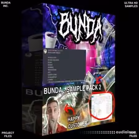 Bunda Sample Pack 2 [WAV, DAW Templates] - Sample Pack Artwork