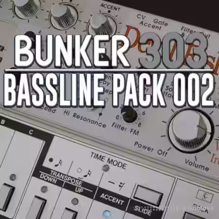 Bunker 8 Digital Labs Bunker 303 Bassline Pack 002 [WAV] - Sample Pack Artwork