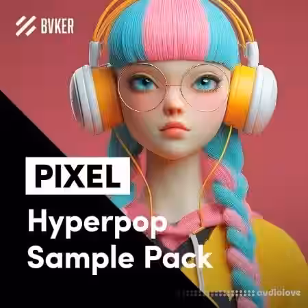 BVKER PIXEL Hyperpop Sample Pack [WAV, MiDi, Synth Presets] - Sample Pack Artwork