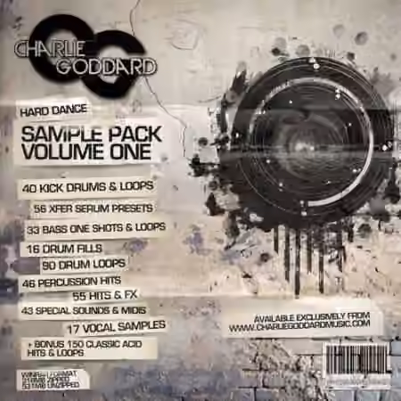 Charlie Goddard Hard Dance Vol.1 [WAV, MiDi, Synth Presets] - Sample Pack Artwork