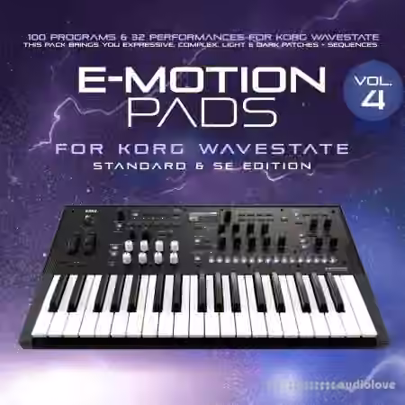co5ma Korg Wavestate Sound Bank e-Motion Pads Vol.4 [Synth Presets] - Sample Pack Artwork