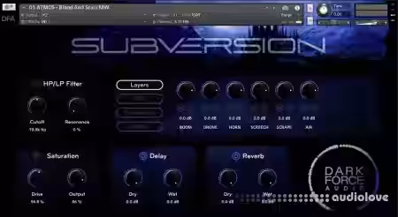 Dark Force Audio Subversion [KONTAKT] - Sample Pack Artwork