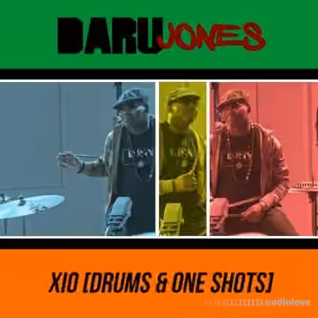 Daru Jones of Rusic Records Daru Jones Xio (Drums & One-Shots) [AiFF] - Sample Pack Artwork