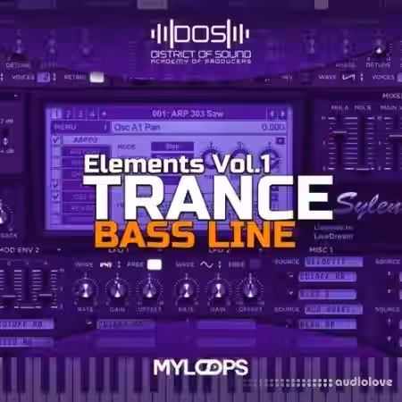 District Of Sound Trance Bass Line Elements Vol.1 [Synth Presets, DAW Templates] - Sample Pack Artwork