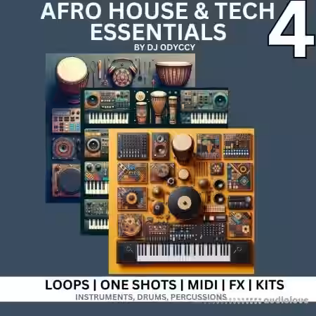 DJ Odyccy Afro House and Tech Essentials Vol.4 [WAV, MiDi] - Sample Pack Artwork