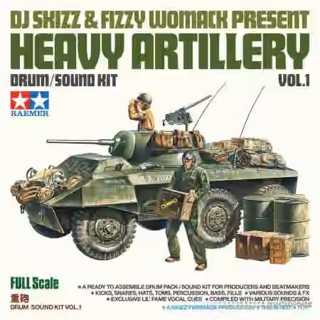 DJ Skizz and Fizzy Womack Heavy Artillery Vol.1 [WAV] - Sample Pack Artwork