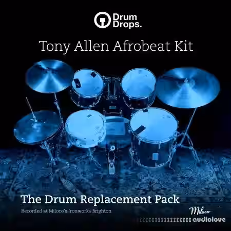 DrumDrops Tony Allen Afrobeat Kit: Drum Replacement Pack [MULTiFORMAT] - Sample Pack Artwork