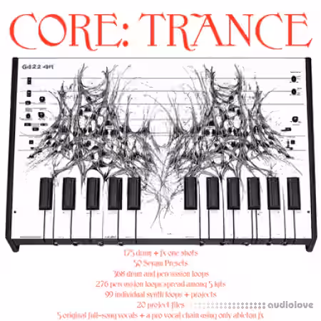 Electronic Samples Julien Earle Core: TRANCE [WAV, Synth Presets, DAW Templates] - Sample Pack Artwork