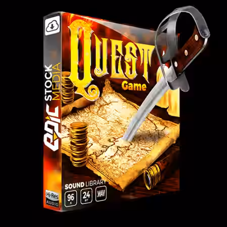 Epic Stock Media Quest Game [WAV] - Sample Pack Artwork