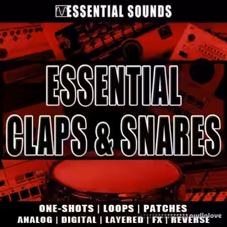 Essential Sounds Essential Claps and Snares [WAV, MiDi, Synth Presets] - Sample Pack Artwork