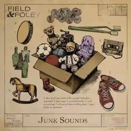 Field and Foley Junk Sounds ft. Arthur Dubois [WAV] - Sample Pack Artwork