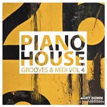 Get Down Samples Piano House Grooves Vol.4 [WAV, MiDi] - Sample Pack Artwork
