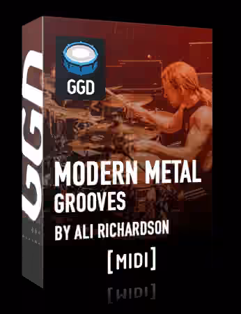 GetGood Drums Modern Metal by Ali Richardson [MiDi] - Sample Pack Artwork