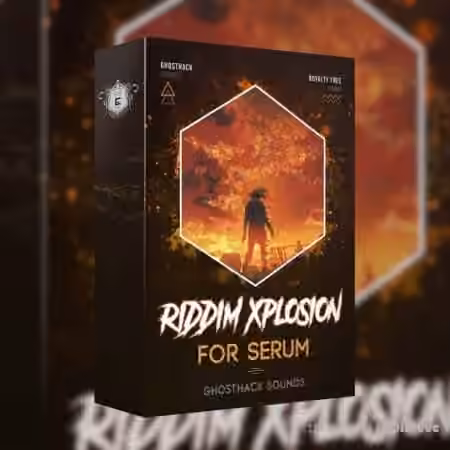 Ghosthack Explosive Riddim Presets for Serum [WAV, MiDi, Synth Presets, DAW Templates] - Sample Pack Artwork