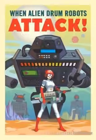 Goldbaby When Alien Drum Robots Attack [MULTiFORMAT] - Sample Pack Artwork