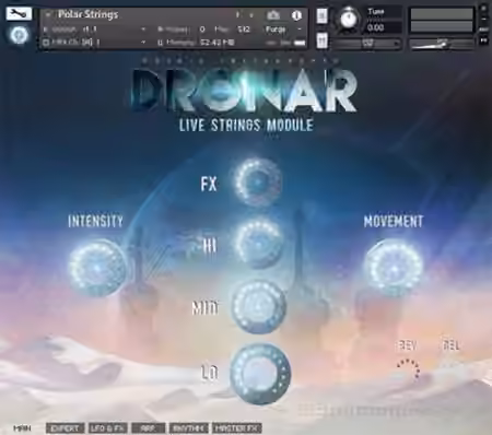 Gothic Instruments DRONAR Live Strings [KONTAKT] - Sample Pack Artwork