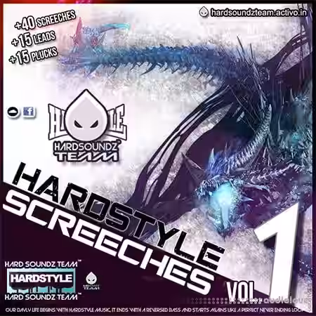 Hard Soundz Team Hardstyle Screeches Vol. 1 [MiDi, Synth Presets, DAW Templates] - Sample Pack Artwork