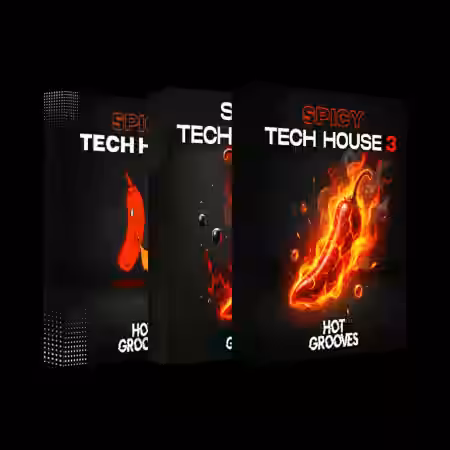 Hot Grooves Spicy Tech House Bundle [WAV, MiDi, Synth Presets] - Sample Pack Artwork