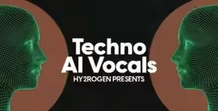 HY2ROGEN Techno AI Vocals [WAV, MiDi] - Sample Pack Artwork