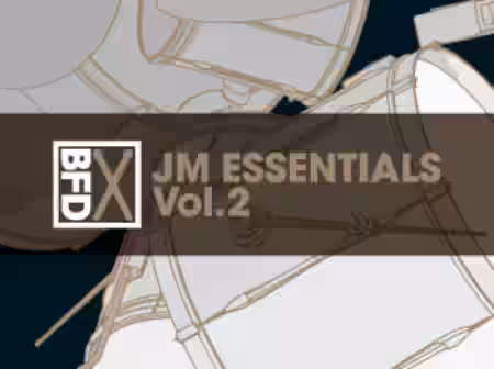 inMusic Brands BFD JM Essentials Vol.2 [BFD3, BFD2, BFD Eco] - Sample Pack Artwork