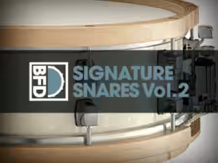 inMusic Brands BFD Signature Snares Vol.2 [BFD3] - Sample Pack Artwork
