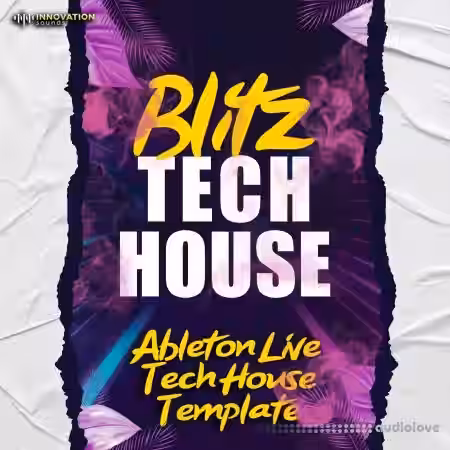 Innovation Sounds Blitz Ableton 11 Tech House Template [DAW Templates] - Sample Pack Artwork