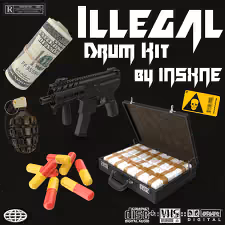 INSXNE 2021 Drill Drum Kit «ILLEGAL» [WAV, MiDi] - Sample Pack Artwork