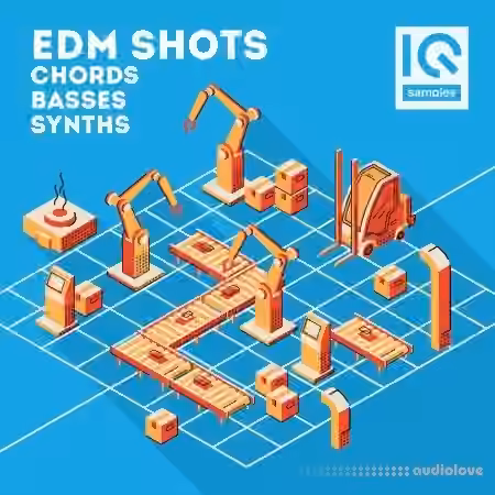 IQ Sample EDM Shots Chords, Basses, Synths [MULTiFORMAT] - Sample Pack Artwork