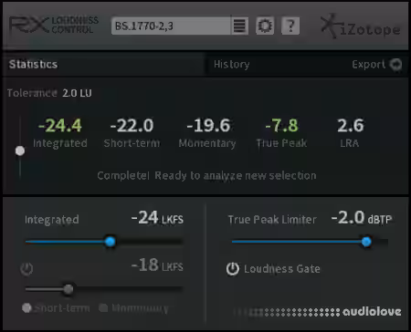 iZotope RX Loudness Control v1.03a / v1.0 [WiN, MacOSX] - Sample Pack Artwork
