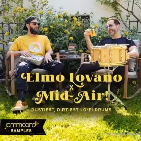 Jammcard Samples Elmo Lovano x Mid-Air! - Dustiest, Dirtiest Lo-Fi Drums [WAV] - Sample Pack Artwork