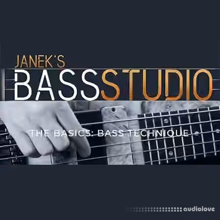 Janek Gwizdala's Bass Studio THE BASICS BASS TECHNIQUE [TUTORiAL] - Sample Pack Artwork